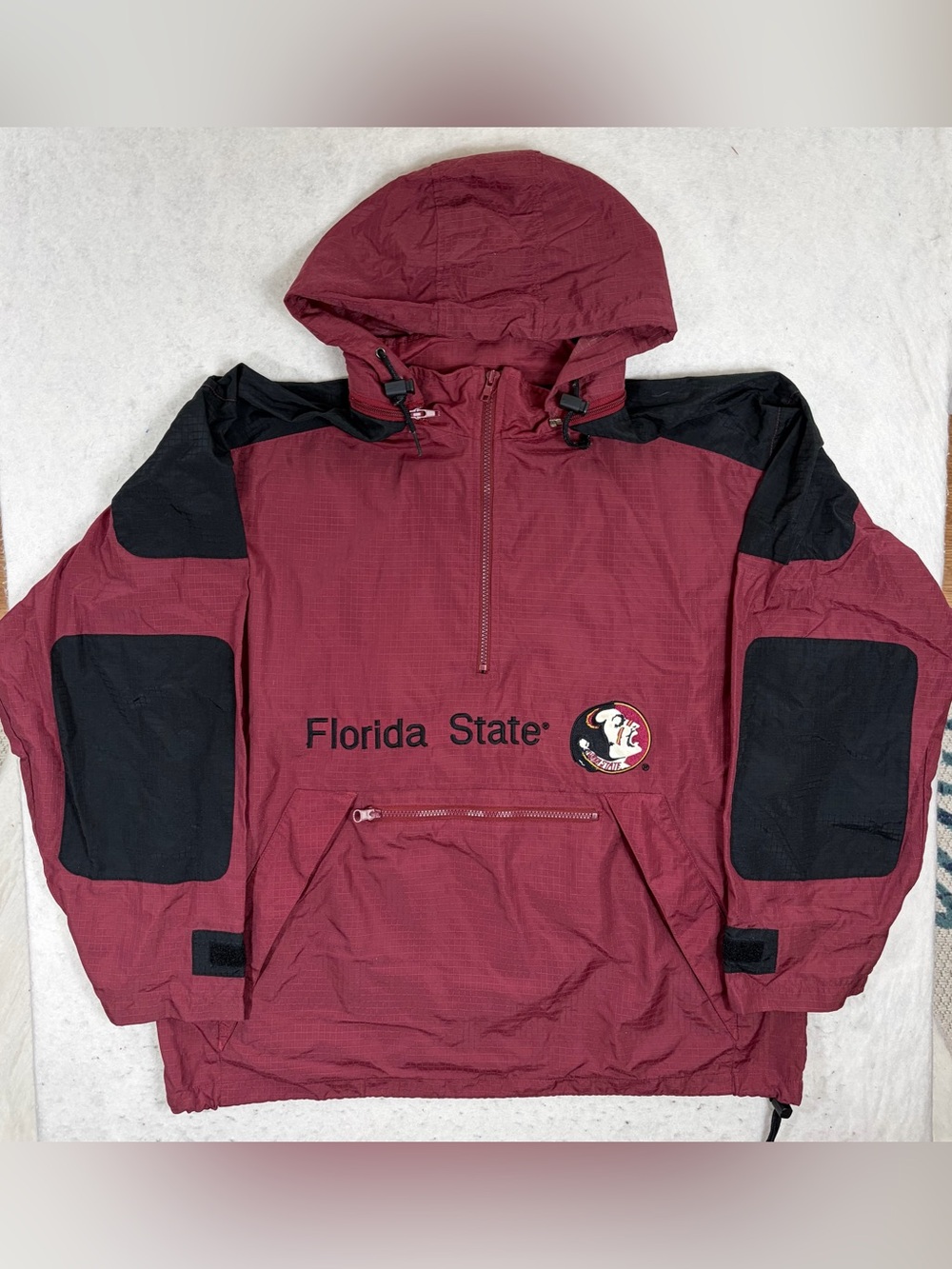Vintage Florida State Seminoles FSU Windbreaker Anorak Jacket Phenom Medium M